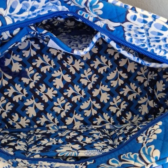 Vera Bradley 100 Handbag Blue Lagoon - Picture 8 of 12